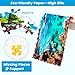 2 Pack 1000 Piece Puzzles for Adults - Beach, Coconut Tree, Reef Landscape Jigsaw Puzzles - 2000 Pieces Total
