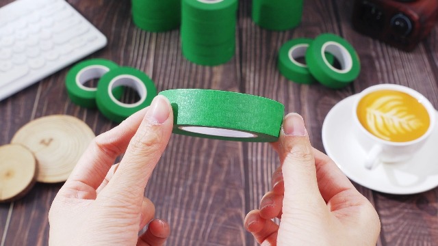 Image of Gilprop 25 Rolls Green Painters Tape Green Masking Tape Bulk 0.7 Inch x 22 Yard (550 Total Yards) Adhesive Masking Scribing Painting Supplies for Walls Home DIY Artist Craft Arts