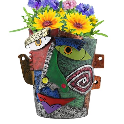 Pots de fleurs en forme de tête abstraite pour decoration intérieur - 2