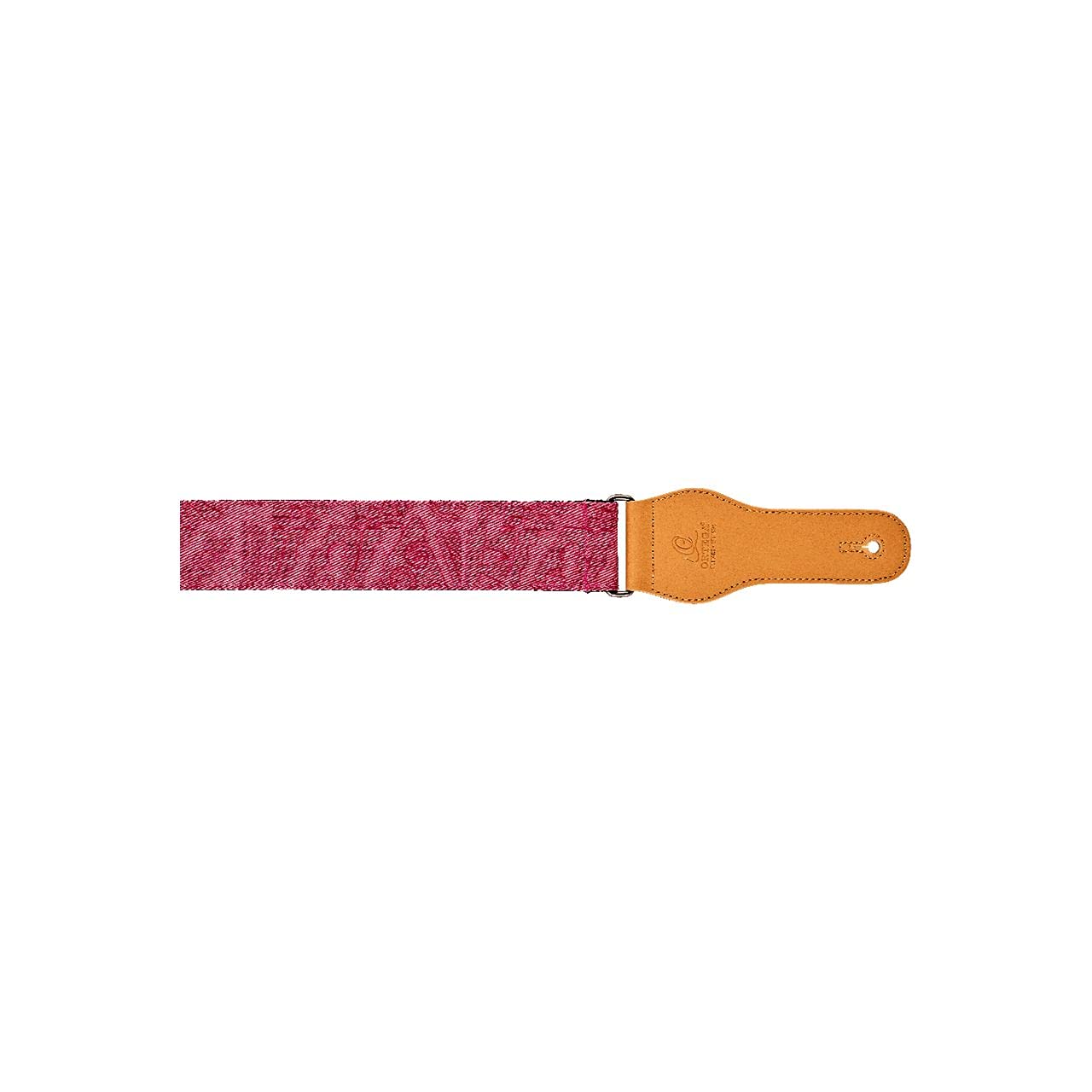 Ortega Guitars Adjustable Guitar Strap - Acoustic Guitar / Bass, Electric Guitar / Bass - Spring Series - Cotton, Pink (OCS-320)