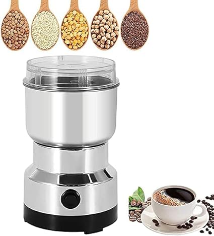 Kbzone Electric Multi-Functional Coffee Grinder Smash Machine Grinding Small Food Grinder Grain Grinder Portable Coffee Bean Seasonings Spices Mill Powder Machine For Home And Office