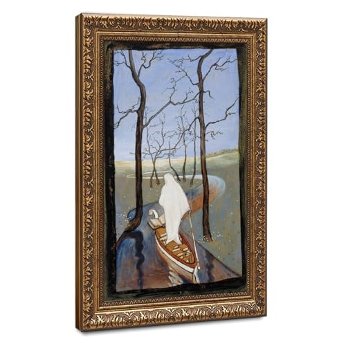 Impression sur toile The Stream of Life Hugo Simberg pour bureau 61x91 cm