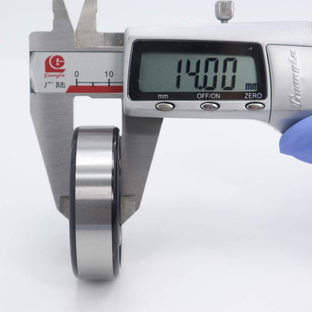 6204-2RS Kugellager – 20x47x14mm, 10 Stück, Chro Produktbild-Vorschau 2