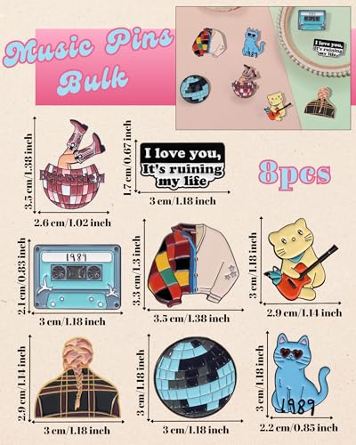 Image of beyonday Creative Singer Pins for Collection Lyrics Album Inspired Brooch Pins for Fans Friendship Brooch Music Lover Enamel Pins on Backpacks Clothes Jeans Hats Concert Gifts for Enthusiasts Women Adults