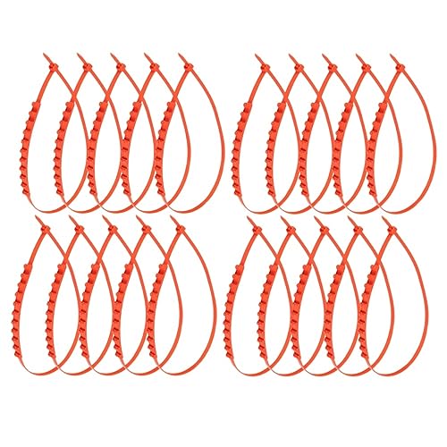Garneck 20pcs Set Flexible Nylon Slip Tire Chains Set for Cars Suvs Snow Chains for Enhanced Traction Mud Snow and Ice Safety Kit for Conditions