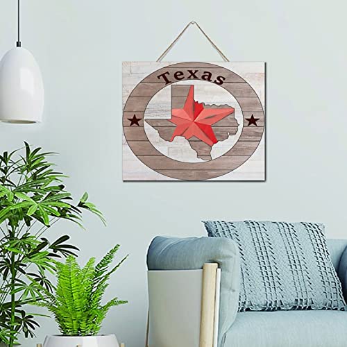 Panneau mural en bois Texas plaque rustique pour salon et bureau