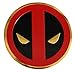 C&D Visionary Marvel Extreme Classic Deadpool Icon On Gold Metal Sticker, 8cm