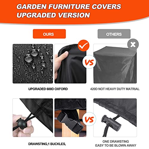 Nomiou Feuerschale Abdeckung rund wasserdicht-6