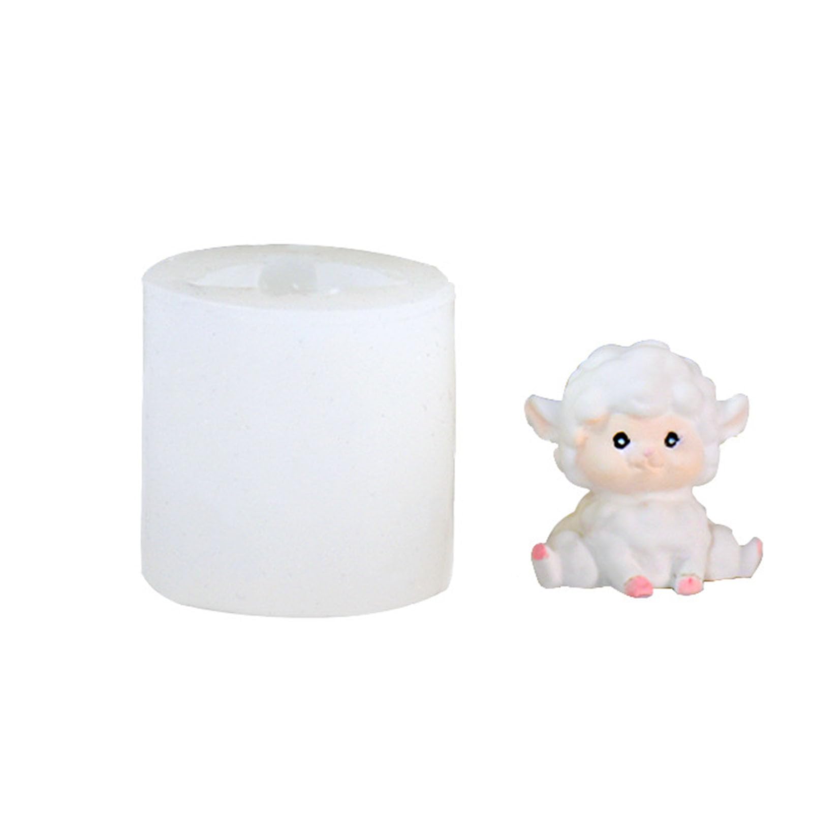 Tsophreniq Little Sheep Green Bean Cake Sugar Mold Fondant Food Grade Silicone Baking Tools Chocolate Fondant Mold Little Sheep Silicone Molds for Baking