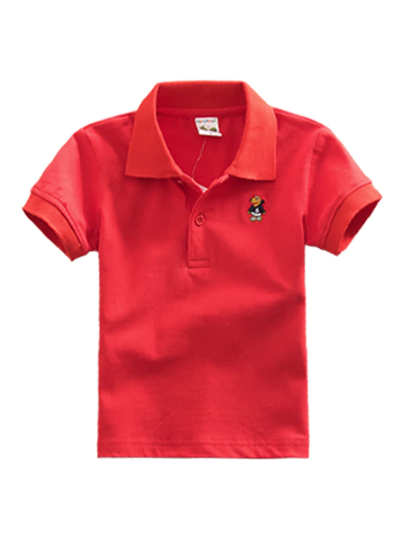DEBAIJIA Polo Niño Manga Corta Niños Camisetas Top 1-12T Algodón Polo Deportiva Verano Transpirable Moda Casual