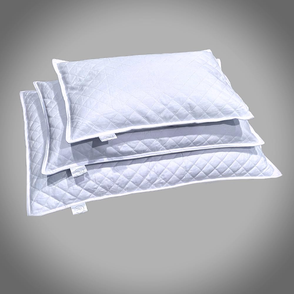 Buckwheat Hull Pillow Small Travel Naturally Cooling Firm Support Deep Comfort 100 Cotton Case Premium Hulls