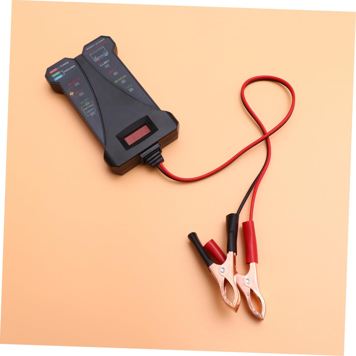 Analizzatore Digitale Batteria Auto Voltmetro e Tester di Carico Batteria Strumento Diagnostico per Batterie di Veicoli Automobilistici Display Lcd e Protezione da Inversione