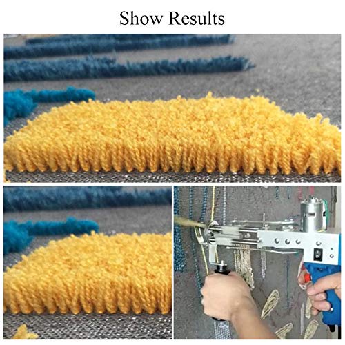 TWSOUL Tufting Gun, Electric Carpet Tufting Gun, Carpet Weaving Flocking Machine, Rug Tufting Gun with 5-40 Stitches/Sec (Adjustable) 100V-240V (Cut Pile)
