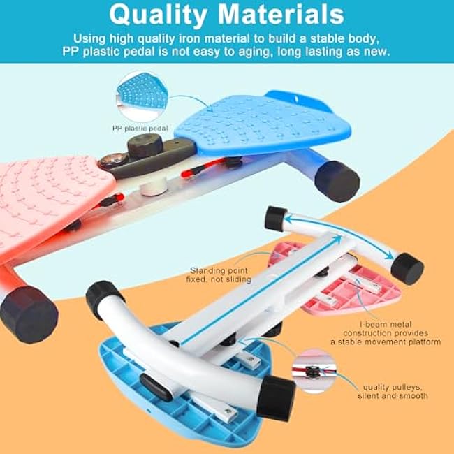 Waist Twisting Machine, Ab Twister Board for Exercise with 300lbs, Waist Twister for Women & Men Belly Fat, Home Noiseless Abs Waist Training Exercise Equipment