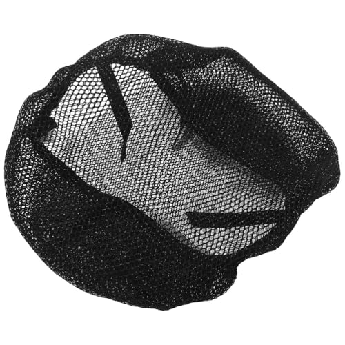 Funda de asiento para moto de malla protectora negra transpirable universal 4