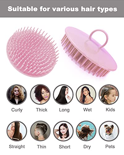Hair Scalp Massager Shampoo Brush, 6 Pcs Scalp Brush Shower, Soft Scalp Scrubber For Dandruff, Scalp Exfoliator For Adults, Children And Pets #TOP6