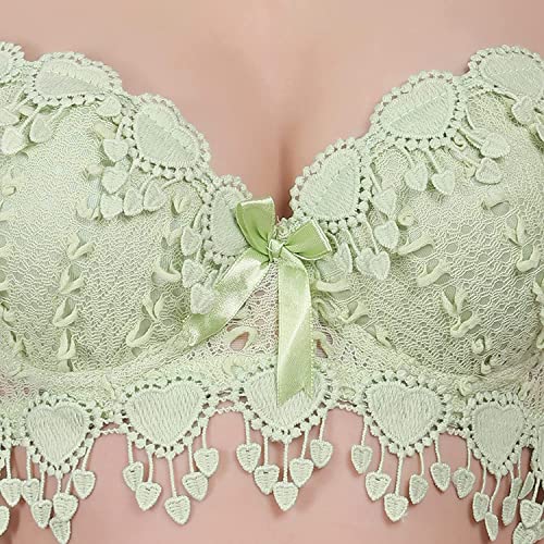 Image of Brachy Women Elegant Lace Push Up Bra Panty Set Bridal Set Underwired Lingerie Set for Women Solid Padded Set Honeymoon Bikini Set