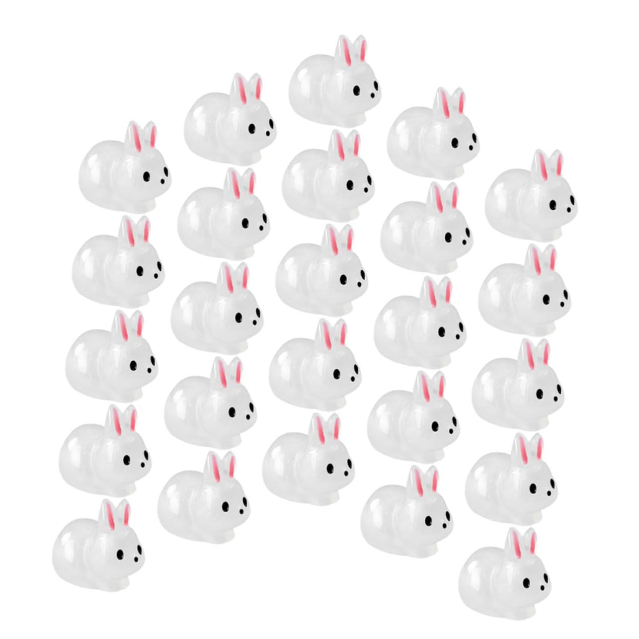 Yardwe 120 Pcs Micro Paysage Lapin Cour Accessoire Accessoires De Jardin Compact Animal Décor Lapin Statue Animal Ornement Cour Animal Statue Adorable Lapin Figure Lapin Décor
