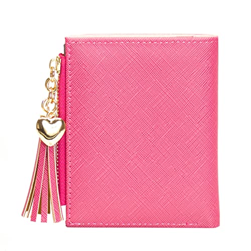 Image of Valentoria Womens Wallet Cute Elegant Long Slim Card Holder Case Minimalist Coin Purse Thin Tassels Zip Clutch Wallets for Girls Ladies | Cute