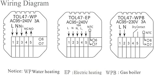 BEOK CONTROLS termostato per riscaldamento