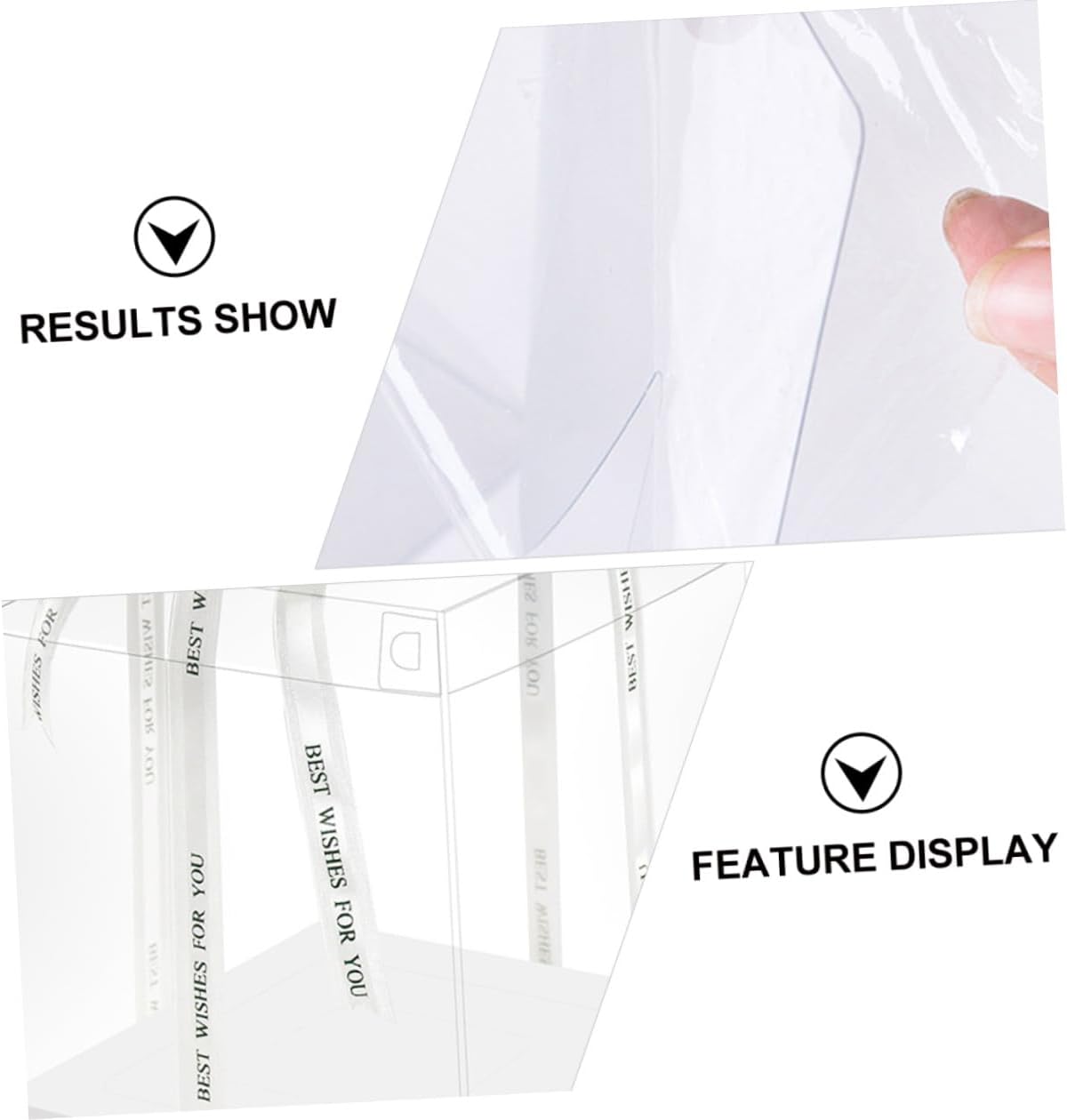 SAFIGLE 5pcs 8-inch Elevated Birthday Cake Boxes with Ribbon, Double-layer Cake Storage Containers for Packaging and Party Dessert Carrying