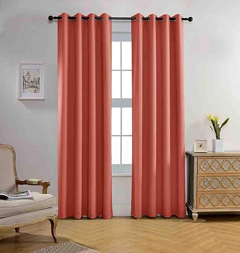 Miuco paneles de cortina de oscurecimiento con arandelas, cortinas opacas con textura para salón, juego de 2 Miuco paneles de cortina de oscurecimiento con arandelas, cortinas opacas con textura para salón, juego de 2