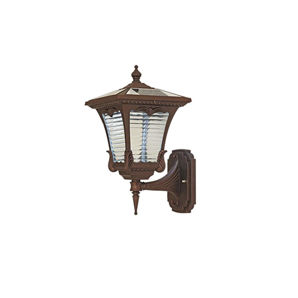 Applique murale LED solaire en aluminium pour balcon et extérieur