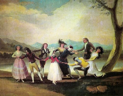 Cuadro de Goya El farol del ciego, óleo moderno para decorar tu salón