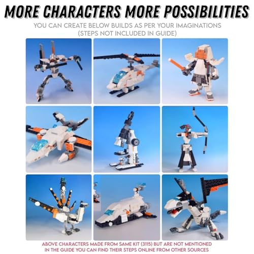 Image of Sky Tech 3 in 1 Architect Brick Toys 237+ Pieces Building Block - Space Astronaut Theme Blocks and Bricks - Robot, car, Aircraft Educational Engineering Construction Learning Toy for Kids