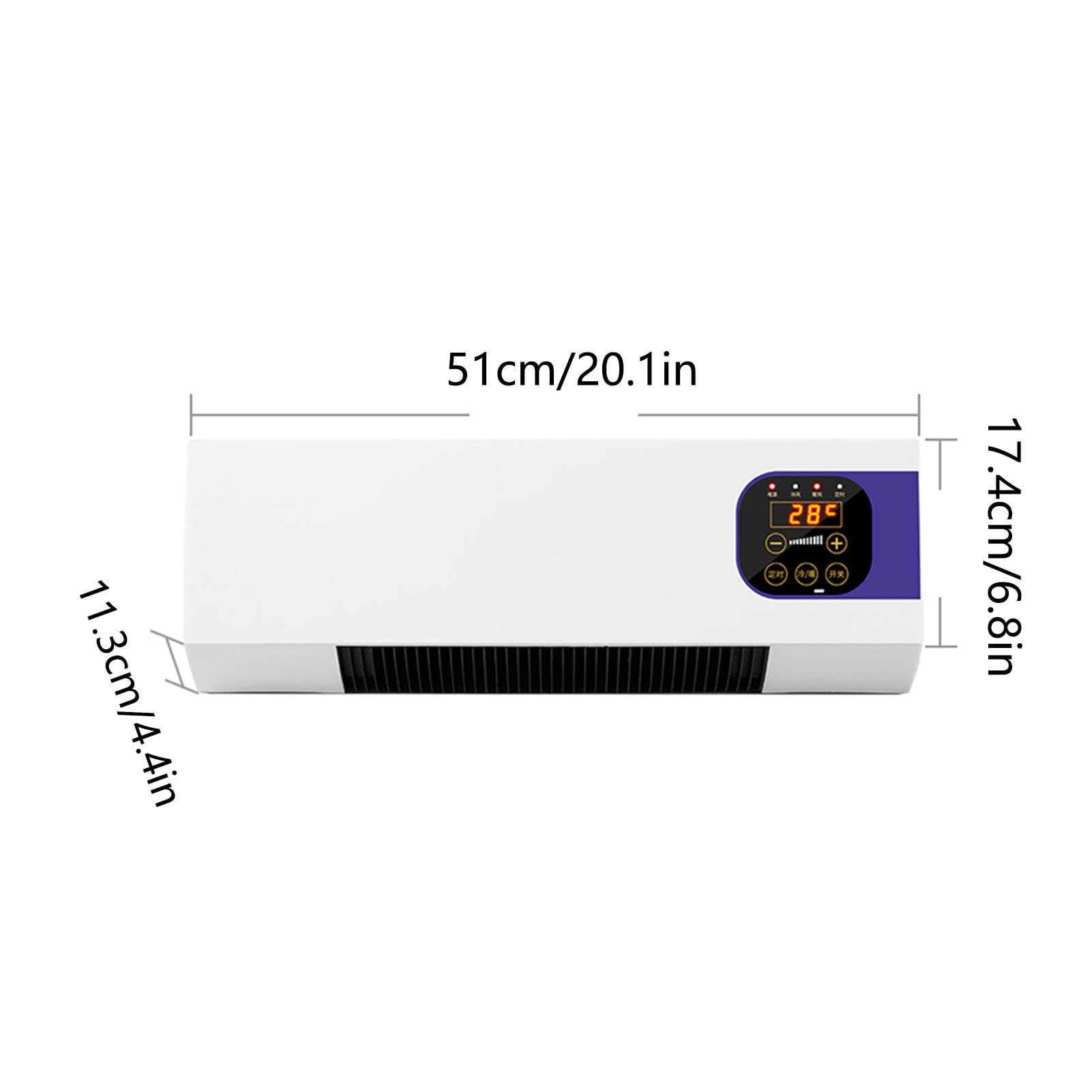 Klimaanlage 2000 W, Mehrere Gänge, Kühlung, Heizung, Fernbedienun