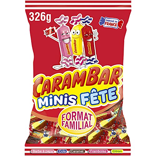 Carambar Carambar Minis Fête, Format Familial - le Sachet de 326g