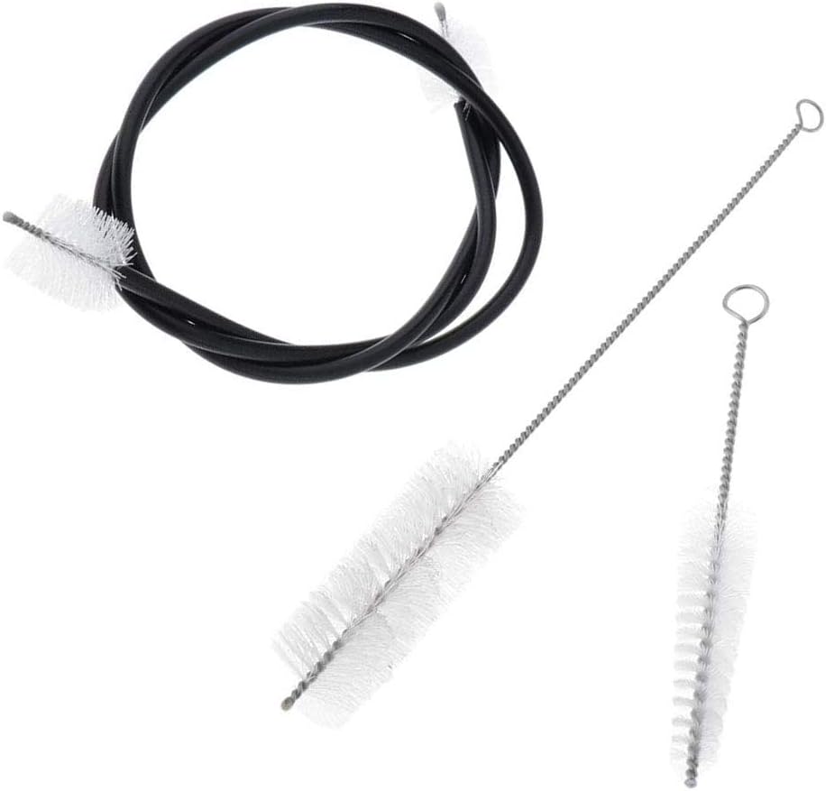 Jiayouy 3 Pieces Trumpet Cleaning Kit Mouthpiece Brush Valve Brush Flexible Brush Set for Trumpet Trombone Instrument Maintenance