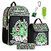 Minecraft Rugzak 6-delige set met lunchtas, etui, sleutelhanger, karabijnhaak, handdesinfectierfles, Minecraft…