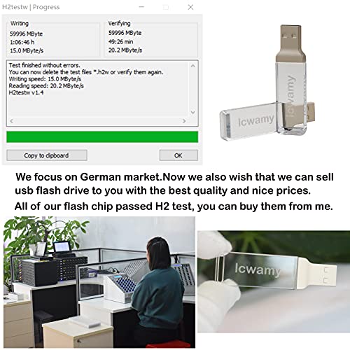 Lcwamy USB 64GB PenDrive 64GB USB Stick 64GB Pen