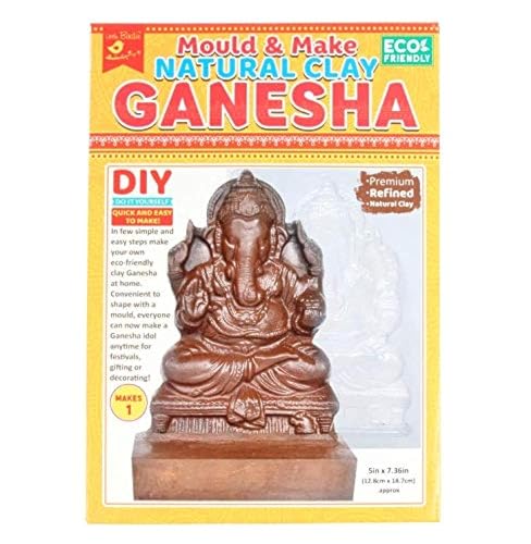 Itsy Bitsy- Natural Clay Ganesha Idol | DIY Eco-Friendly Mould an...