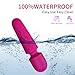 KINGWAND Handheld Personal Mini Massager Tool– Waterproof, USB Rechargeable, 10 Vibration - Perfect on Back Legs Hand Pains and Sports Recovery(Rose red)