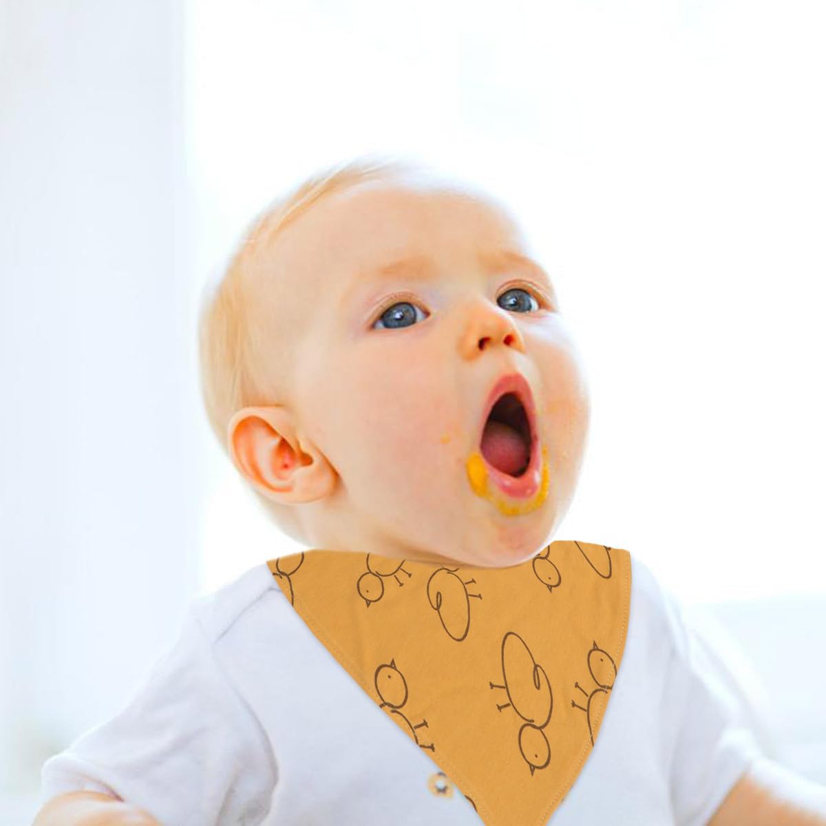 Abaodam 15pezzi Bavaglini Triangolari Per Asciugamani Per Saliva Impermeabili e Lavabili Per e Svezzamento e