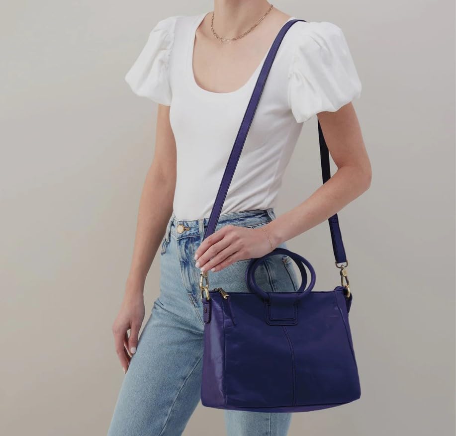 Image of HOBO Sheila Medium Leather Satchel, Crossbody Bag for Women with Top Handle