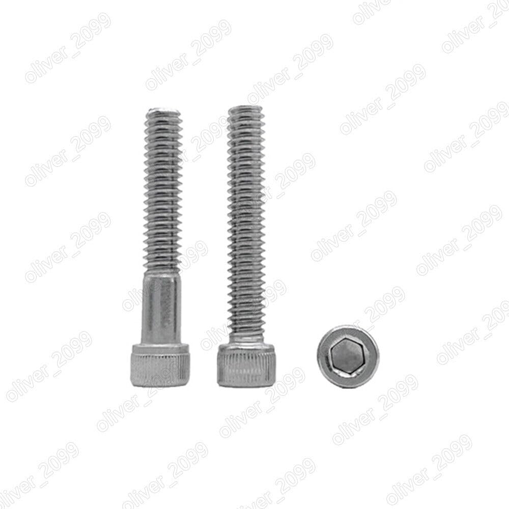 Tornillos de cabeza hexagonal de acero inoxidable, 3 piezas, tornillos de cabeza cilíndrica(UNC 1/2 13 x 1 3/4)