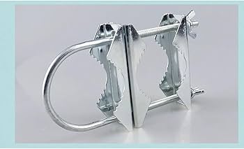 Amazon.co.jp: アンテナマスト クランプ ダブル 4個 セット アンテナ