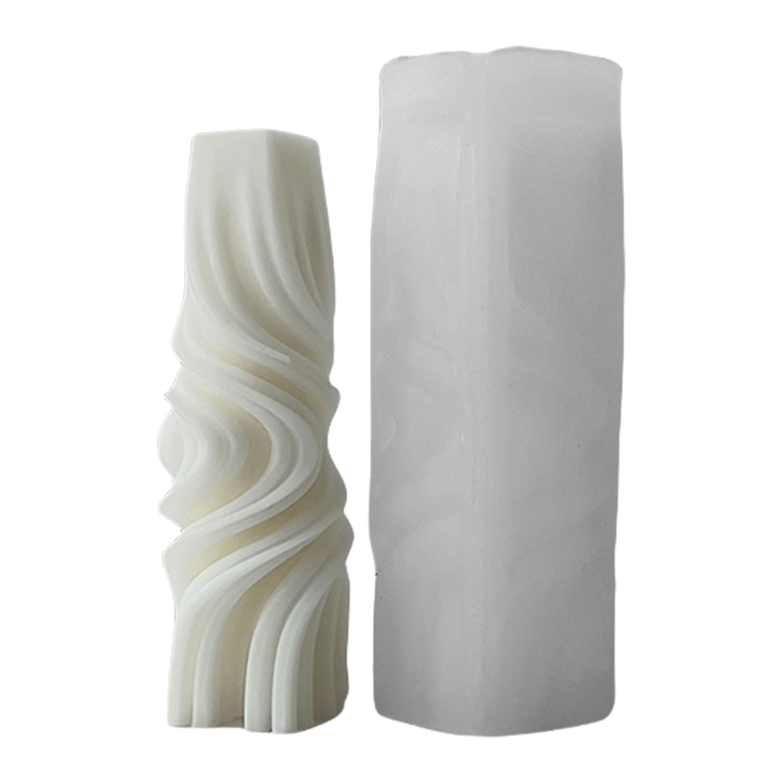 NEWFT Cylinder Shaped Candle Gypsum Mold Practical Aromatherapys Silicone Desktops Ornament Mold Home Decoration