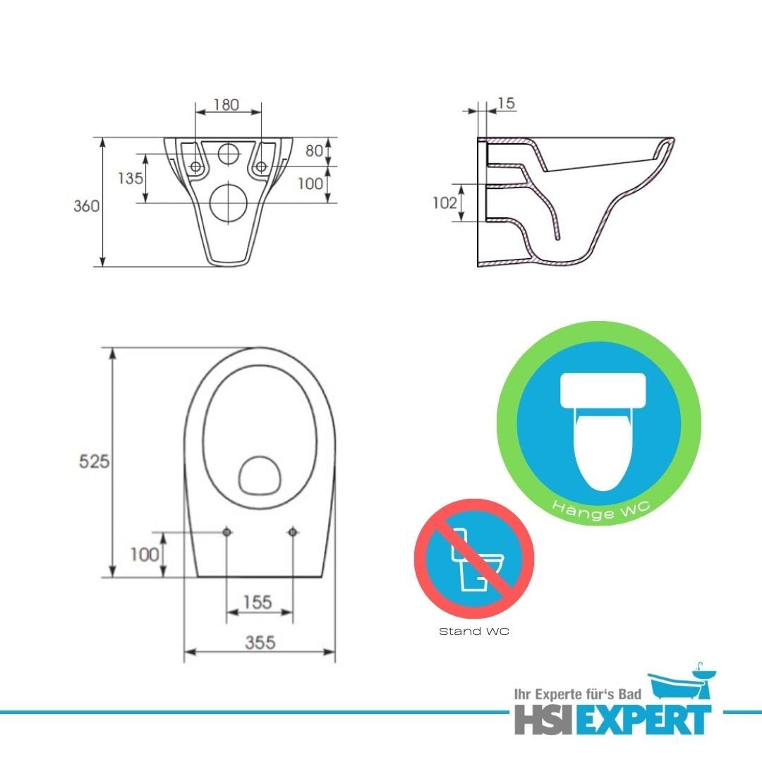 Duofix Spülkasten Drückerplatte schwarz matt Comfort Design WC Komplettset