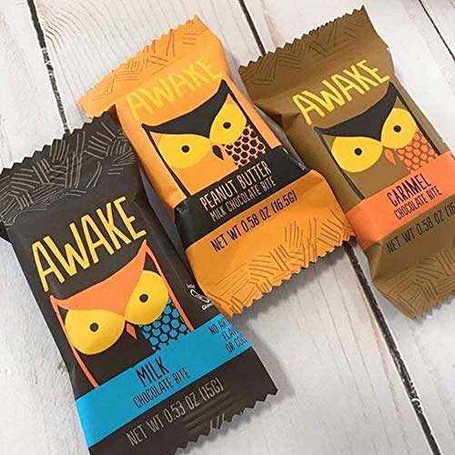 AWAKE Caffeinated Chocolate Energy Bites, Variety Pack, 30Count