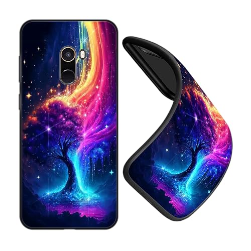 JEZSTHAI Cover Compatibile con Xiaomi Mi Mix 2 Custodia in Silicone Antiurto Con Disegno Del Modello,Sottile Morbida in TPU Antigraffio Protettiva Case,B08