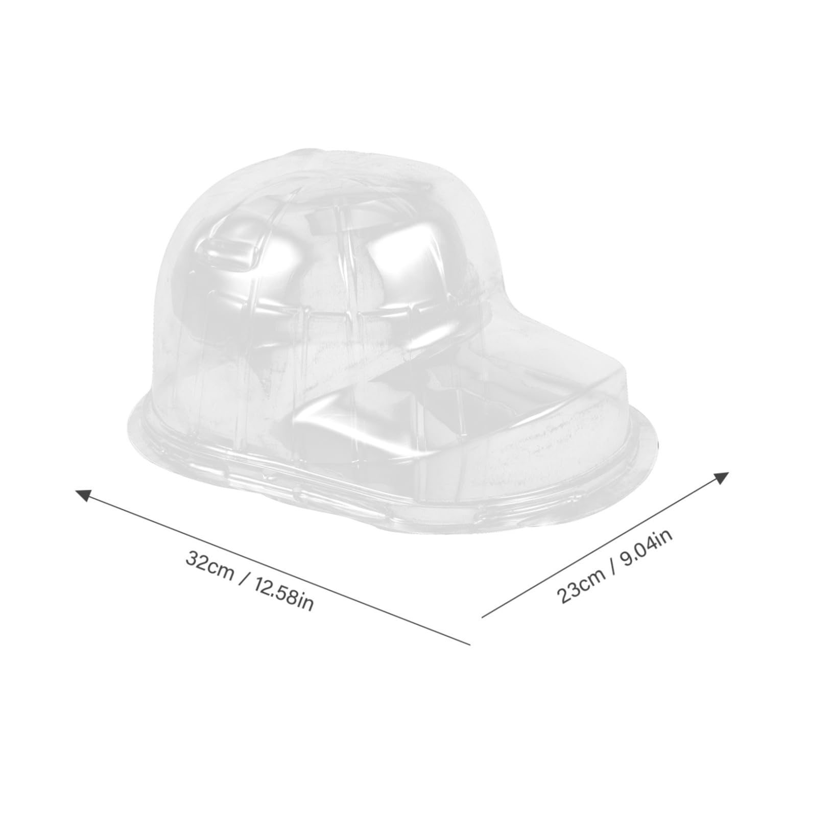 LABRIMP 1 set Baseball Cap Display Holder Clear Plastic Cap Shaper Box for Storing and Showcasing Hats Prevents Deformation Compact Design for Easy Travel
