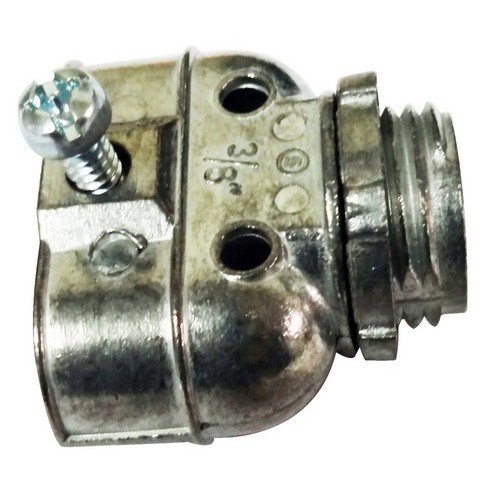 Morris Products 15066 Flex Duplex Box Connector, 2 Set Screw, Zinc Die Cast, 3/8