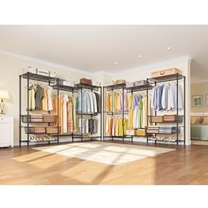 VIPEK V10 Plus Wire Garment Rack 5 Tiers Heavy Duty Clothes Rack with Hanging Rods, Wire Shelves & 2 Slid Storage Baskets, Large Size Clothing Rack 85.4" W x 15.7" D x 76.4" H, Max Load 920 LBS, Black VIPEK V10 Plus Wire Garment Rack 5 Tiers Heavy Duty Clothes Rack with Hanging Rods Wire Shelves 2 Slid Storage Baskets Large Size Clothing Rack 854 W x 157 D x 764 H Max Load 920 LBS Black