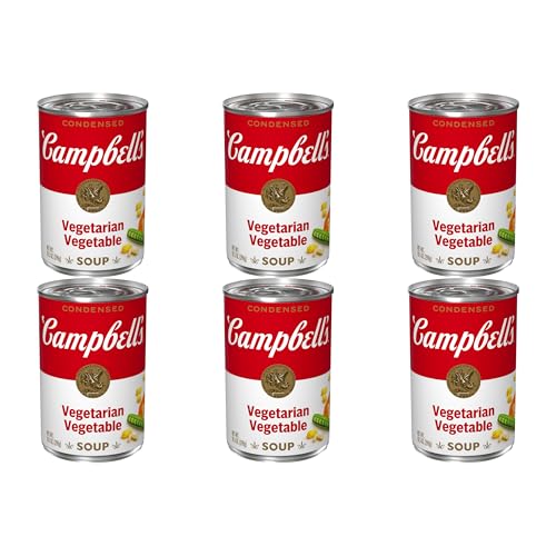 Image of Campbell's Condensed Vegetarian Vegetable Soup, 10.5 oz Can (Pack of 6)
