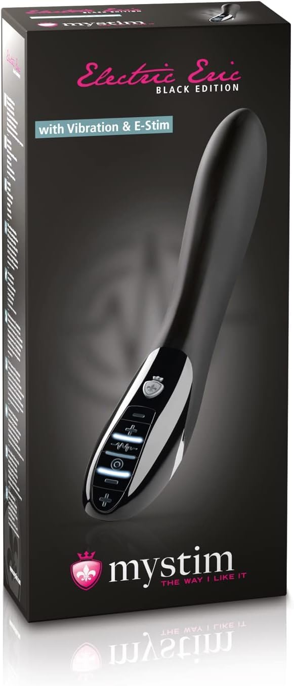 Mystim Tickling Truman eStim Vibrator Black Edition - 1 unidad