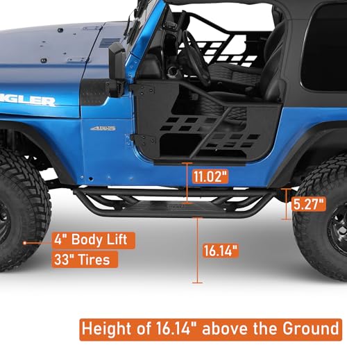 Estribos laterales para Jeep Wrangler TJ 1997-2006 miniatura 5